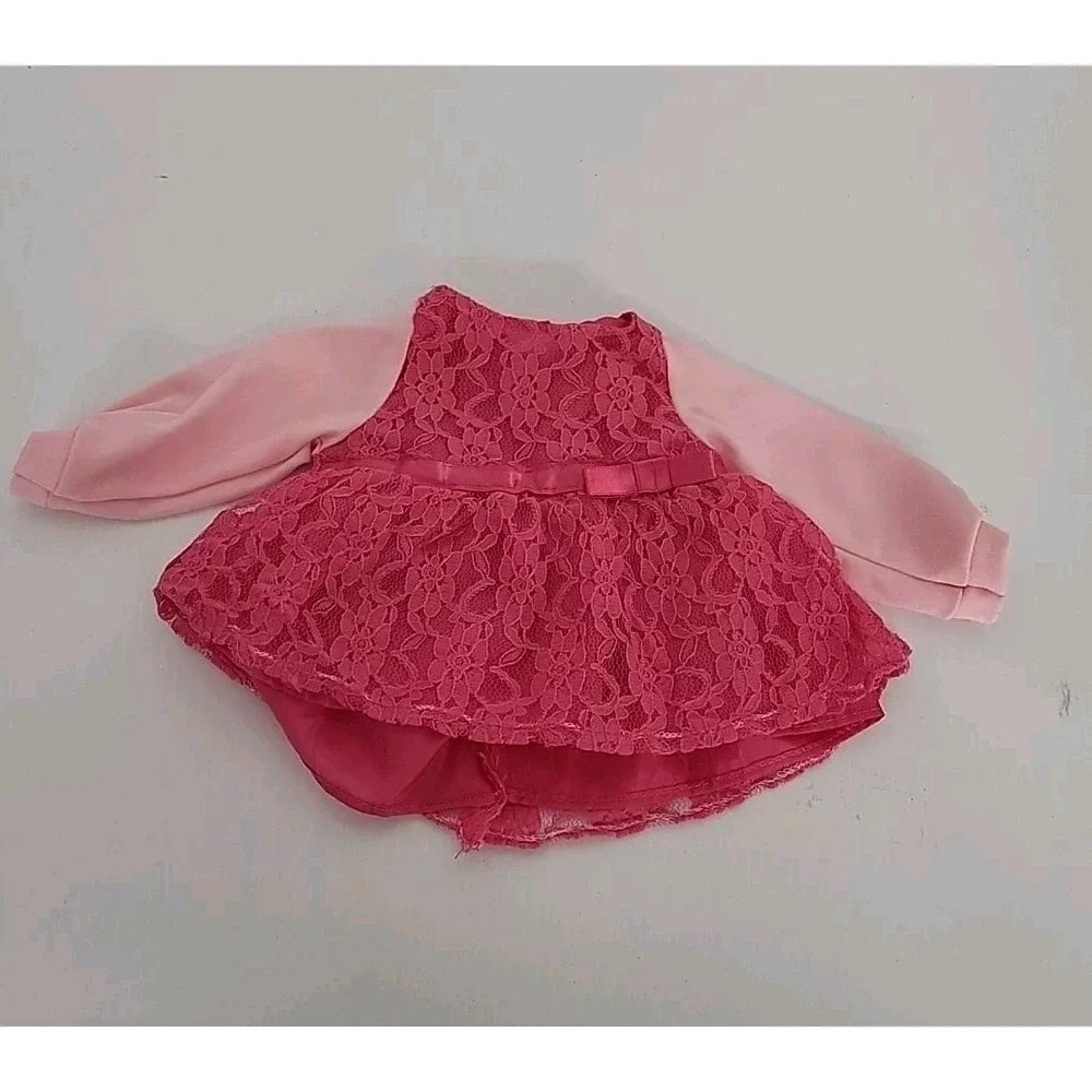 Pink Lace Dress for‎ 18 Inch Dolls Fit American Girl Dolls